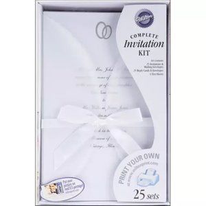Wilton DIY Wedding Invitation Kit 25 sets NWT